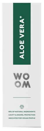 WOOM Aloe Vera+ natūrali balinamoji  dantų pasta, 75 ml