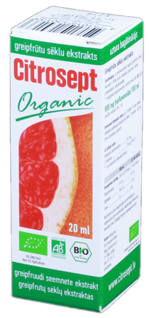 CITROSEPT Organic ekstraktas, 20 ml