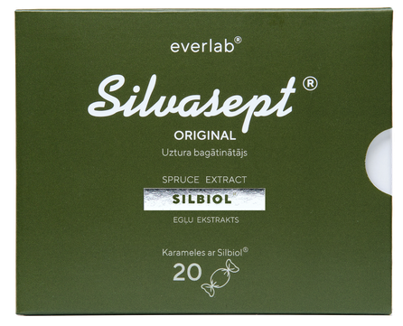 SILVASEPT Silvasept original Silbiol vaistažolių lašai, 20 vnt.