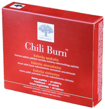 NEW NORDIC Chili Burn tabletės, 60 vnt.