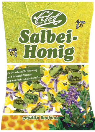 EDEL su šalavijo arbata ir medumi saldainiai, 90 g