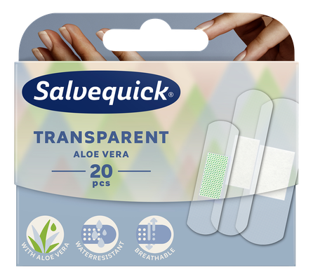 SALVEQUICK Aloe Vera tvarstis, 20 vnt.