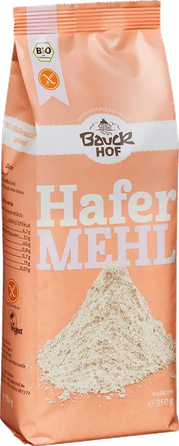 BAUCK HOF ekologišk, pilno grūdo avižų  miltų, 350 g