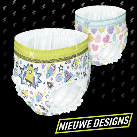 PAMPERS Ninjamas, Naktinės, 4-7 metai, 17-30 kg, Green sauskelnės-kelnaitės, 10 vnt.