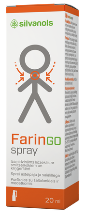 FARINGOSPRAY purškalas, 20 ml