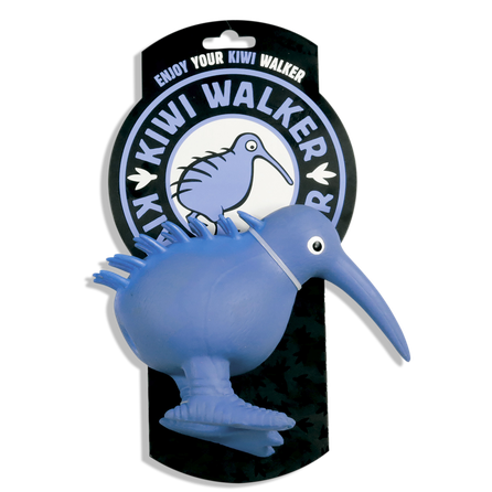 KIWI WALKER švilpiantis lateksinis, mėlynas, S žaislas, 1 vnt.