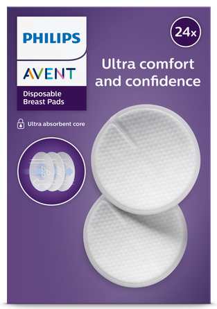PHILIPS Philips Avent Krūtų pagalvėlės liemenėlės įdėklai maitinančioms, 24 vnt.