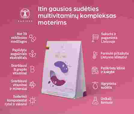SAPIENS Multivitaminų Kompleksas Moterims tabletės, 60 vnt.
