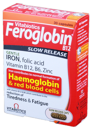 FEROGLOBIN kapsulės, 30 vnt.