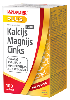 WALMARK   Kalcis Magnis Cinkas tabletės, 100 vnt.