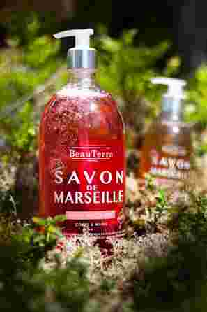 BEAUTERRA Marseille rožių aromato skystas muilas, 1000 ml