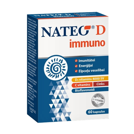 NATEO D immuno SV4000 kapsulės, 60 vnt.