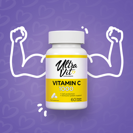 ULTRAVIT   Vitamin C kapsulės, 60 vnt.