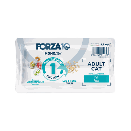 FORZA10 MonoDiet Adult Cat, su žuvimi, katėms sausas pašaras, 1.5 kg