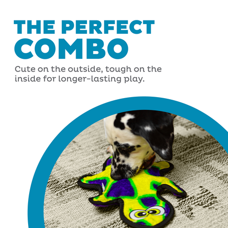 OUTWARD HOUND Durablez Gecko, žalias, M žaislas, 1 vnt.