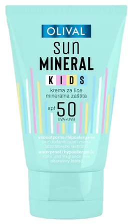 OLIVAL vaikų veido odai apsauginis kremas nuo saulės, 50 ml