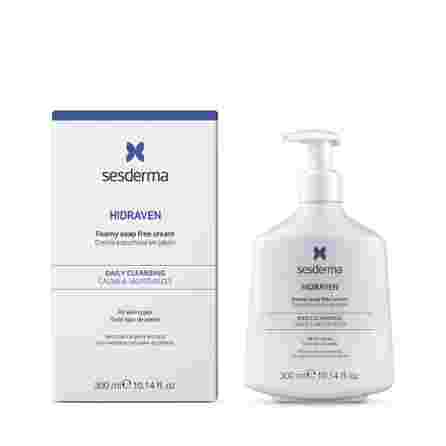 SESDERMA Hidraven Foamy Soap-Free,  jautriai odai valomasis kremas, 300 ml