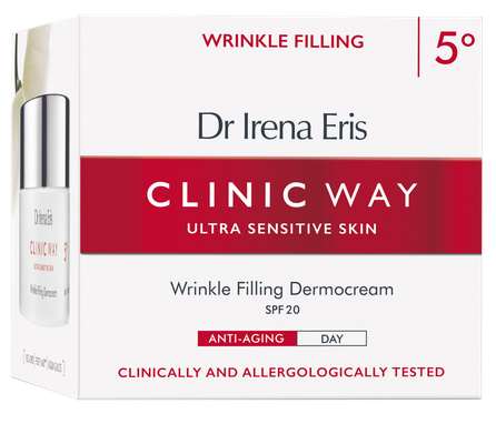 CLINIC WAY  5 Wrinkle Filling  SPF 20 dieninis veido kremas, 50 ml