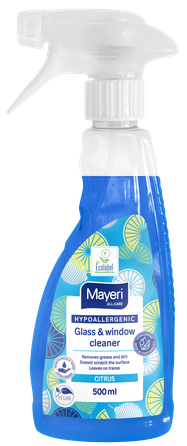 MAYERI Citrus stiklui ir veidrodiniams paviršiams purškiamas valiklis, 500 ml
