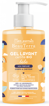 BEAUTERRA Bebe Bio bekvapis valomasis gelis, 750 ml