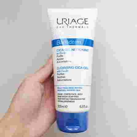 URIAGE Bariederm Cica Cu-Zn valomasis gelis veidui, 200 ml