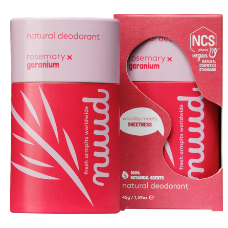 NUUD Rosemary&Geranium dezodorantas, 45 g
