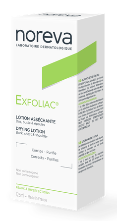 NOREVA Exfoliac Drying losjonas, 125 ml