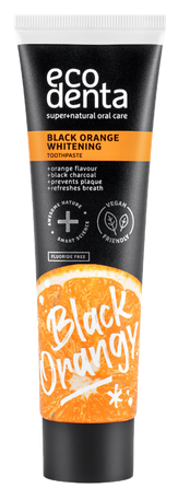 ECODENTA juoda, balinamoji  dantų pasta, 100 ml