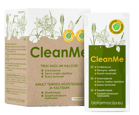 BIOFARMACIJA Clean Me paketėliai, 21 vnt.