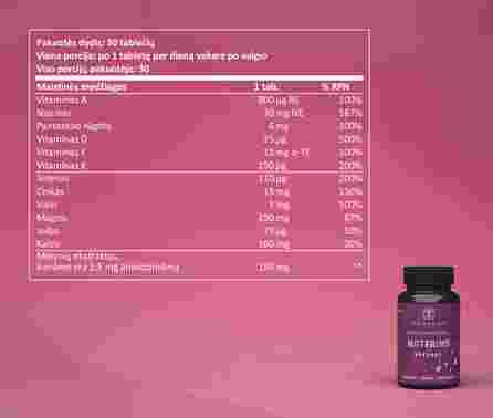 SAPIENS Multivitaminų Kompleksas Moterims tabletės, 60 vnt.