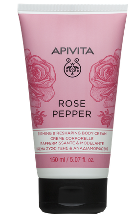 APIVITA Firming & Reshaping Rose Pepper kūno kremas, 150 ml