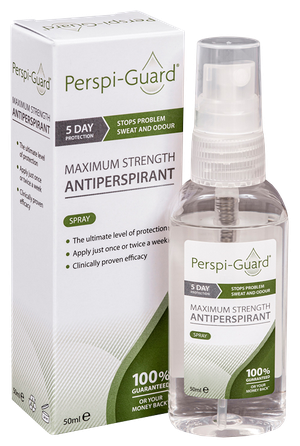 PERSPI Perspi Guard purškiamas antiperspirantas (5 d. apsauga nuo prakaitavimo) purškalas, 50 ml