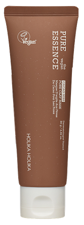 HOLIKA HOLIKA Pure Essence The Vegan Cacao Nibs Pore Clay veido kaukė, 80 g