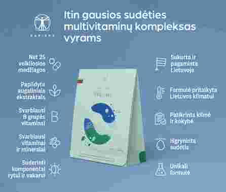 SAPIENS Multivitaminų Kompleksas Vyrams  tabletės, 60 vnt.