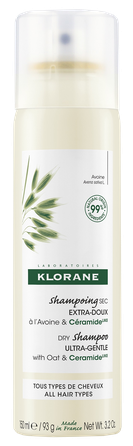 KLORANE With Oatmeal and Ceramide sausas šampūnas, 150 ml