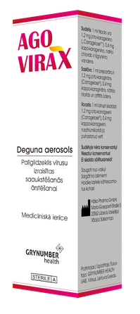 AGOVIRAX kvėpavimo takams nosies purškalas, 20 ml