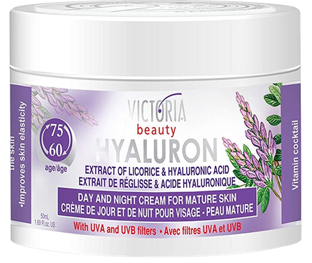 VICTORIA BEAUTY su hialurono rūgštimi, brandžiai odai veido kremas, 50 ml