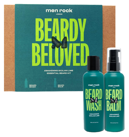 MEN ROCK Beard Duo Sicilian Lime rinkinys, 1 vnt.