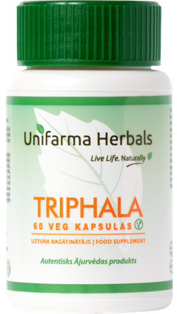 UNIFARMA HERBALS Triphala kapsulės, 60 vnt.