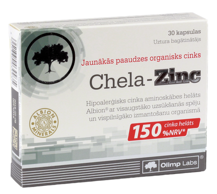 OLIMP LABS Chela - Zinc kapsulės, 30 vnt.