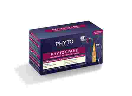 PHYTO Phytocyane Reactional nuo plaukų slinkimo procedūros ampulės, 12 vnt.