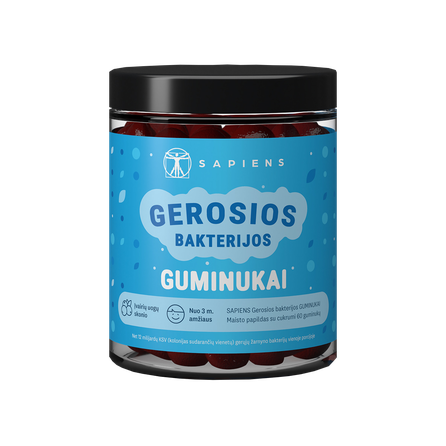 SAPIENS Gerosios Bakterijos guminukai, 60 vnt.