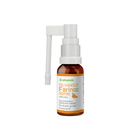 FARINGOSPRAY apelsinų skonio purškalas, 20 ml