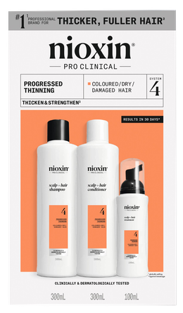 NIOXIN System 4 Kit Progressed Thinning rinkinys, 1 vnt.