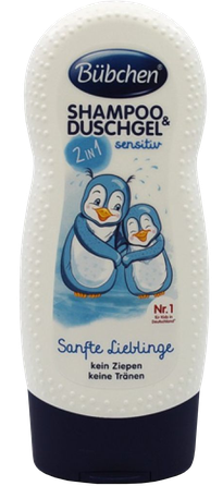 BUBCHEN Sensitive 2in1  šampūnas/dušo želė, 230 ml