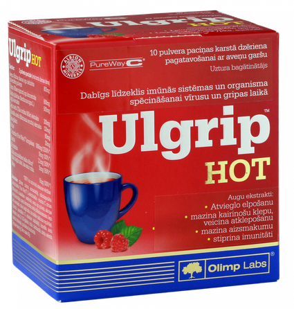 OLIMP LABS Ulgrip Hot milteliai, 10 vnt.