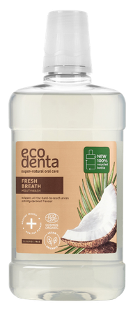 ECODENTA Fresh Breath su kokosų ekstraktu burnos skalavimo skystis, 500 ml