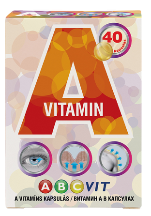 ABC VIT A Vitamin kapsulės, 40 vnt.