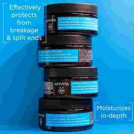 APIVITA Hyaluronic Hydra plaukų kaukė, 200 ml