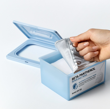 SOME BY MI Beta Panthenol Daily lakštinė veido kaukė, 30 vnt.